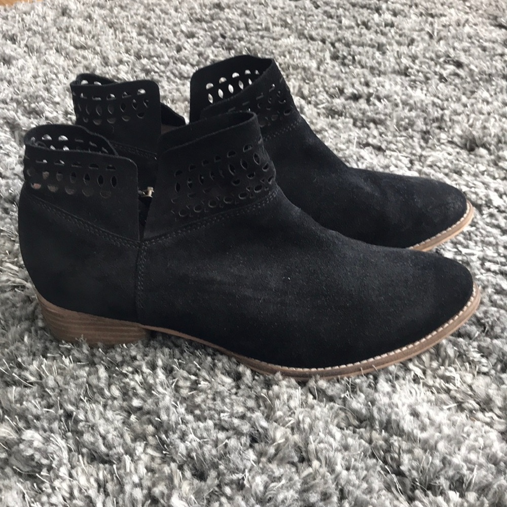 Black Suede Bootie Size 9.5